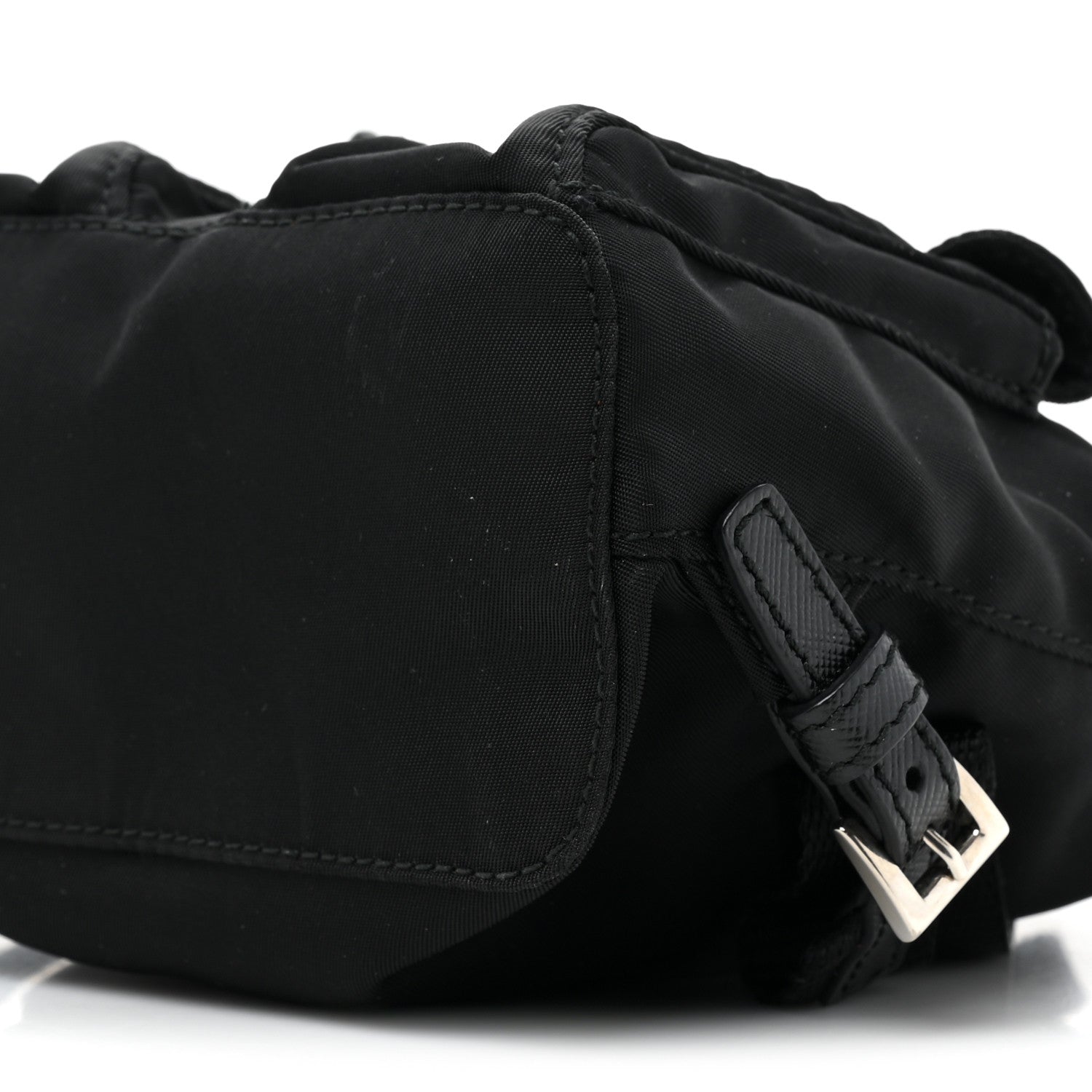 Prada Nylon Vela Mini Crossbody Backpack Black 7 of 8
