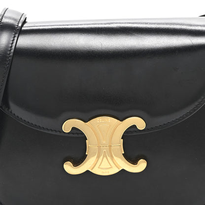 Celine Shiny Calfskin Besace Clea Triomphe Black 8 of 11