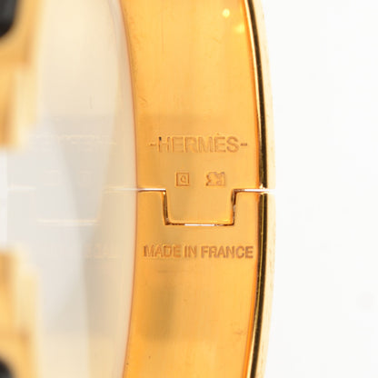 Hermes Enamel Narrow Clic Clac H Bracelet 65 Black 4 of 5