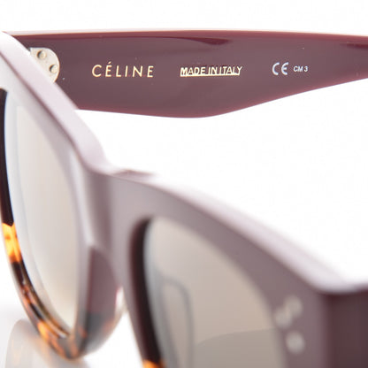 Celine Acetate Catherine Sunglasses CL41089/S Burgundy Havana 6 of 7