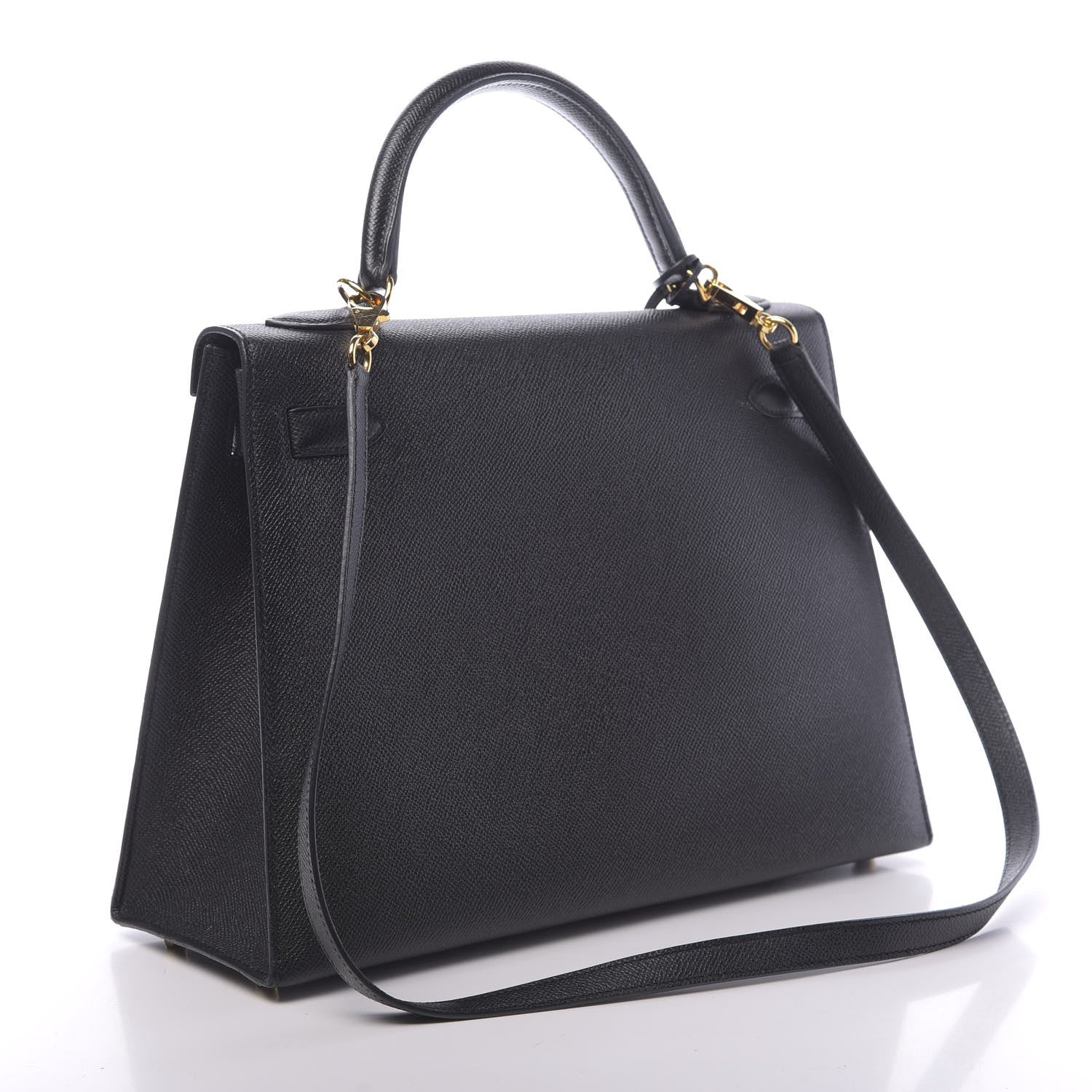 Hermes Epsom Kelly Sellier 32 Black 6 of 14