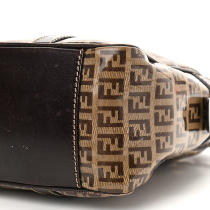 Fendi Vinyl Zucchino Tote Tobacco 8 of 11