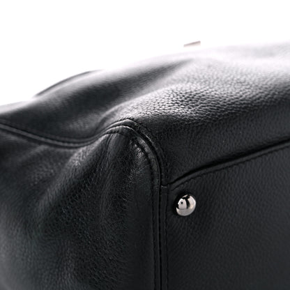 Chanel Calfskin Mademoiselle Lock Cerf Executive Shopper Tote Black 8 of 23