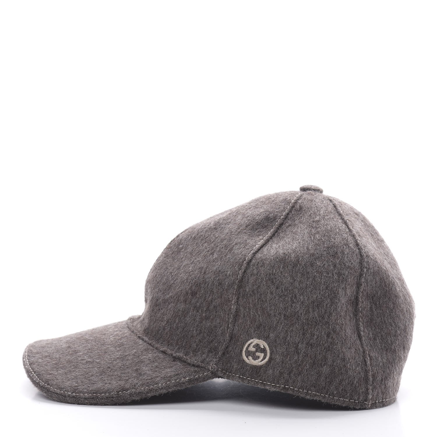 Gucci Wool Web Baseball Hat M Grey 3 of 7