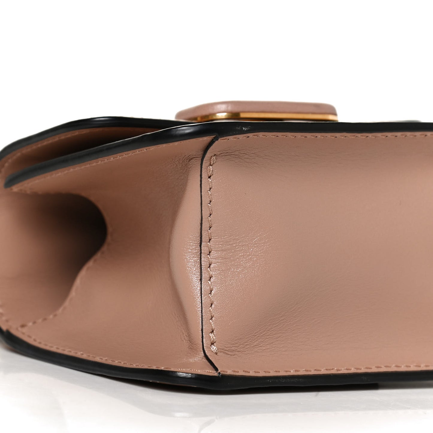 Smooth Calfskin Micro VSling Shoulder Bag Rose Cannelle