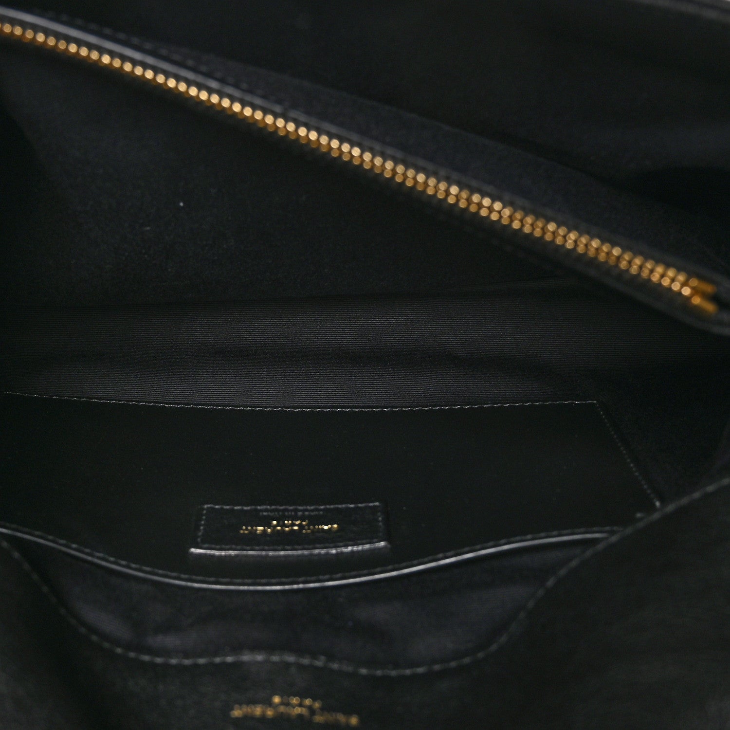 Saint Laurent Sheepskin Matelasse Chevron Monogram Large College Satchel Black 6 of 11