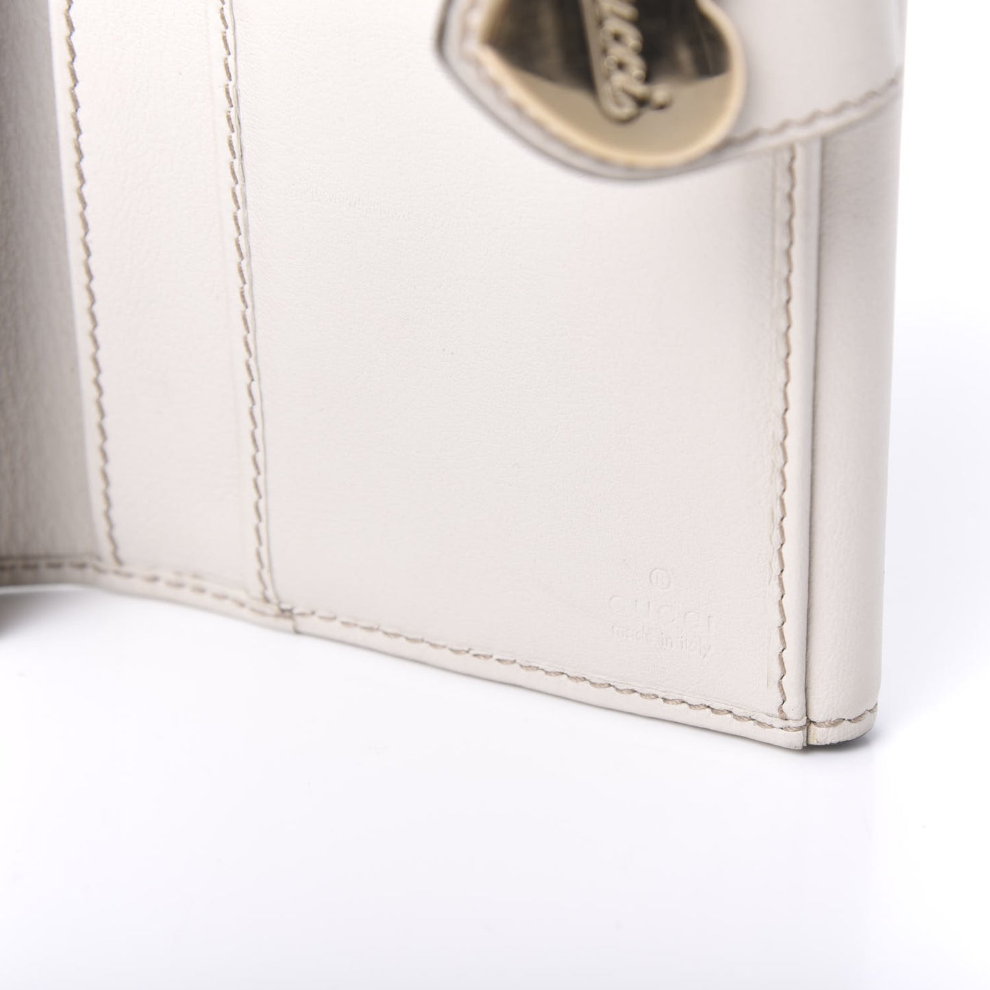 Monogram Heart Continental Wallet Off White