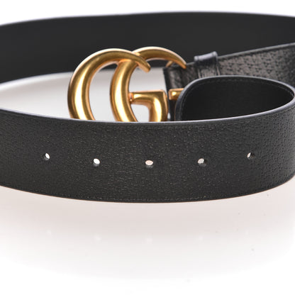 Gucci Textured Calfskin Double G 40mm Belt 75 30 Black 5 of 7