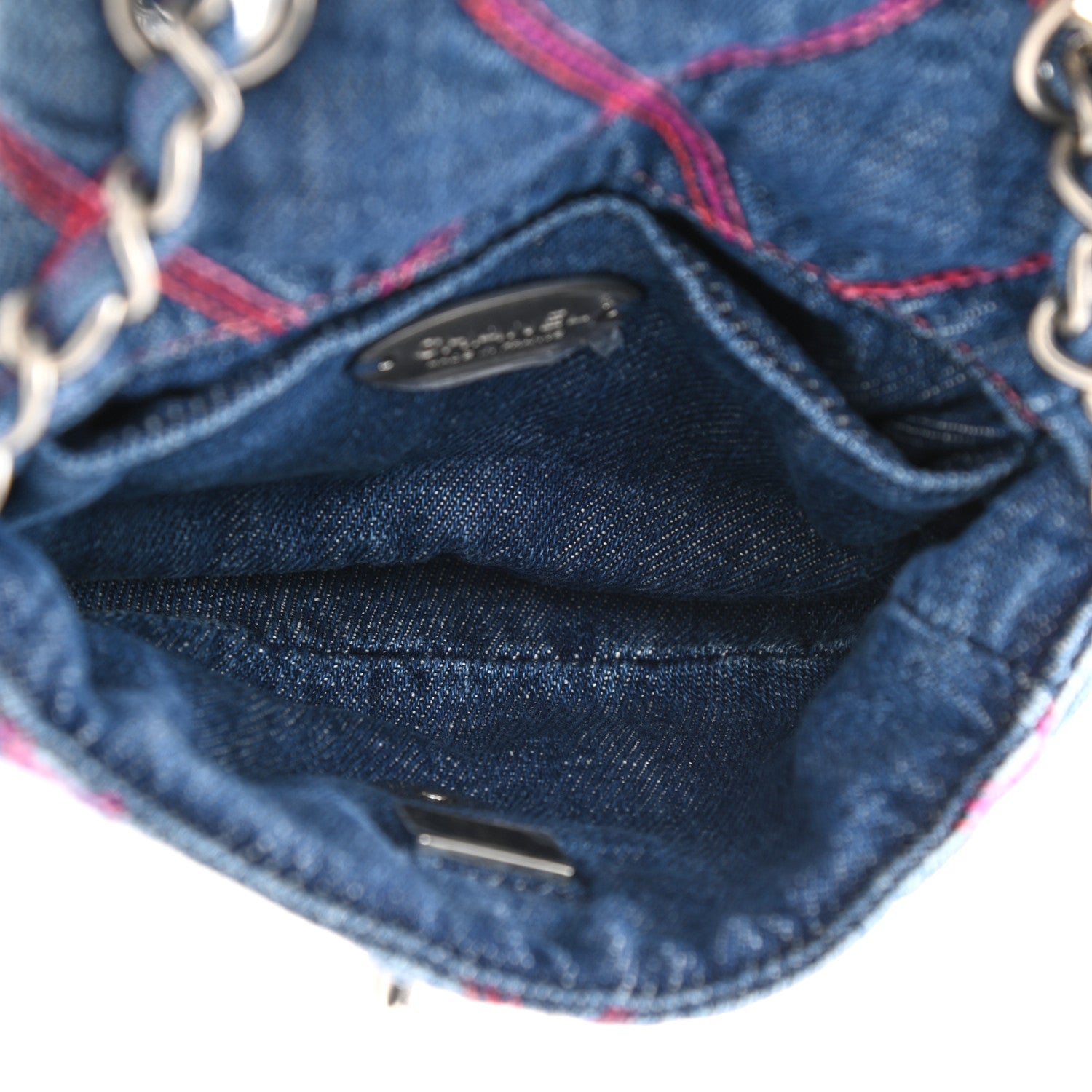 Chanel Denim Quilted Mini Coco Beach Messenger Bag Blue 5 of 11