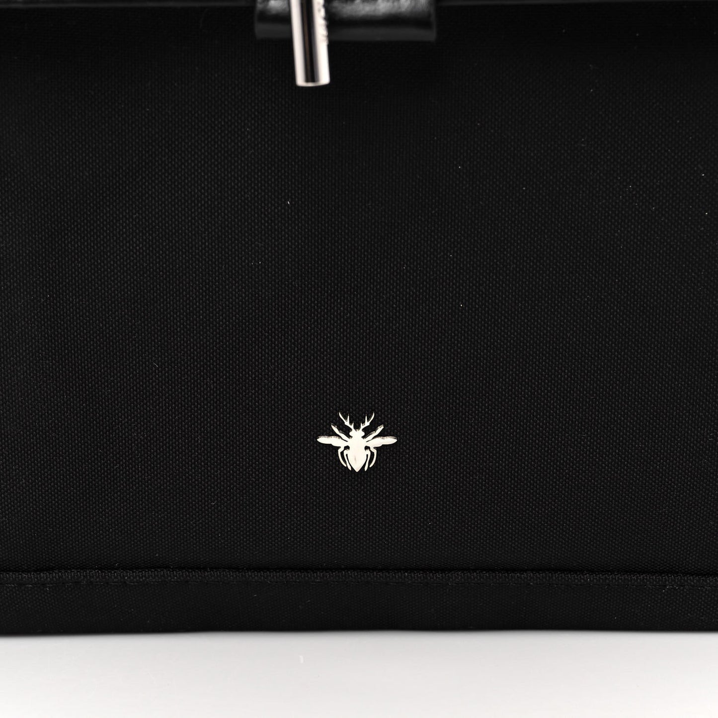 Calfskin Nylon Motion Backpack Black