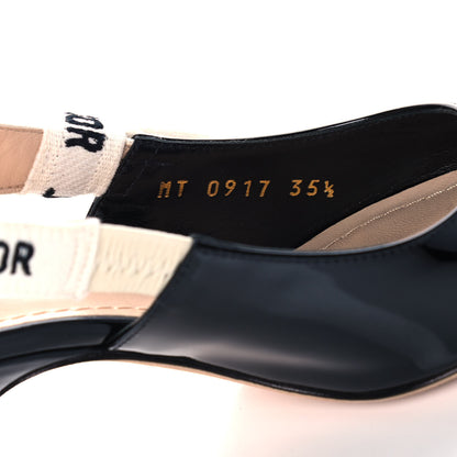 Christian Dior Patent Ribbon J'Adior Slingback 65mm Pumps 35.5 Black 7 of 10