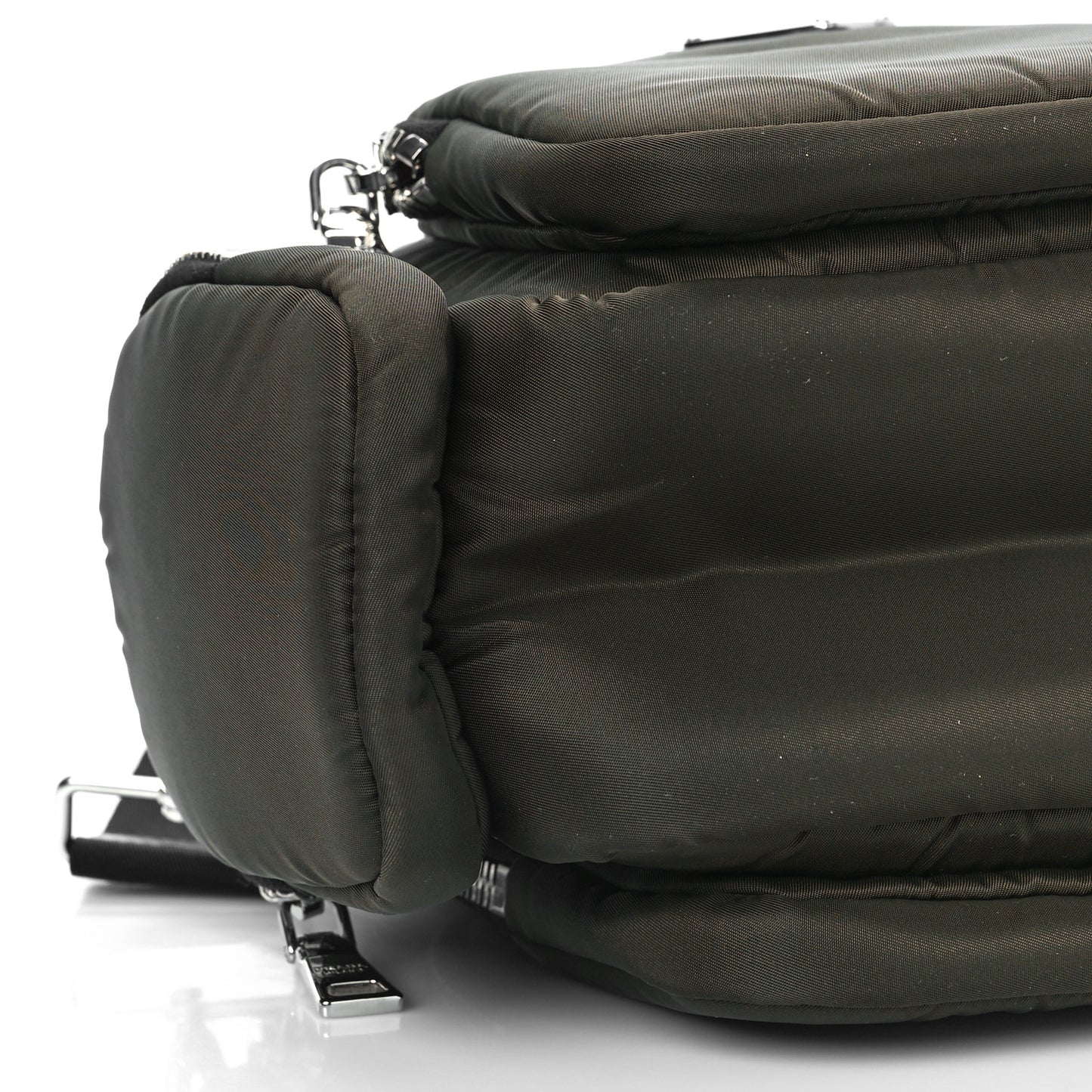 Tessuto Nylon Pocket Top Handle Cargo Bag Mimetico Black