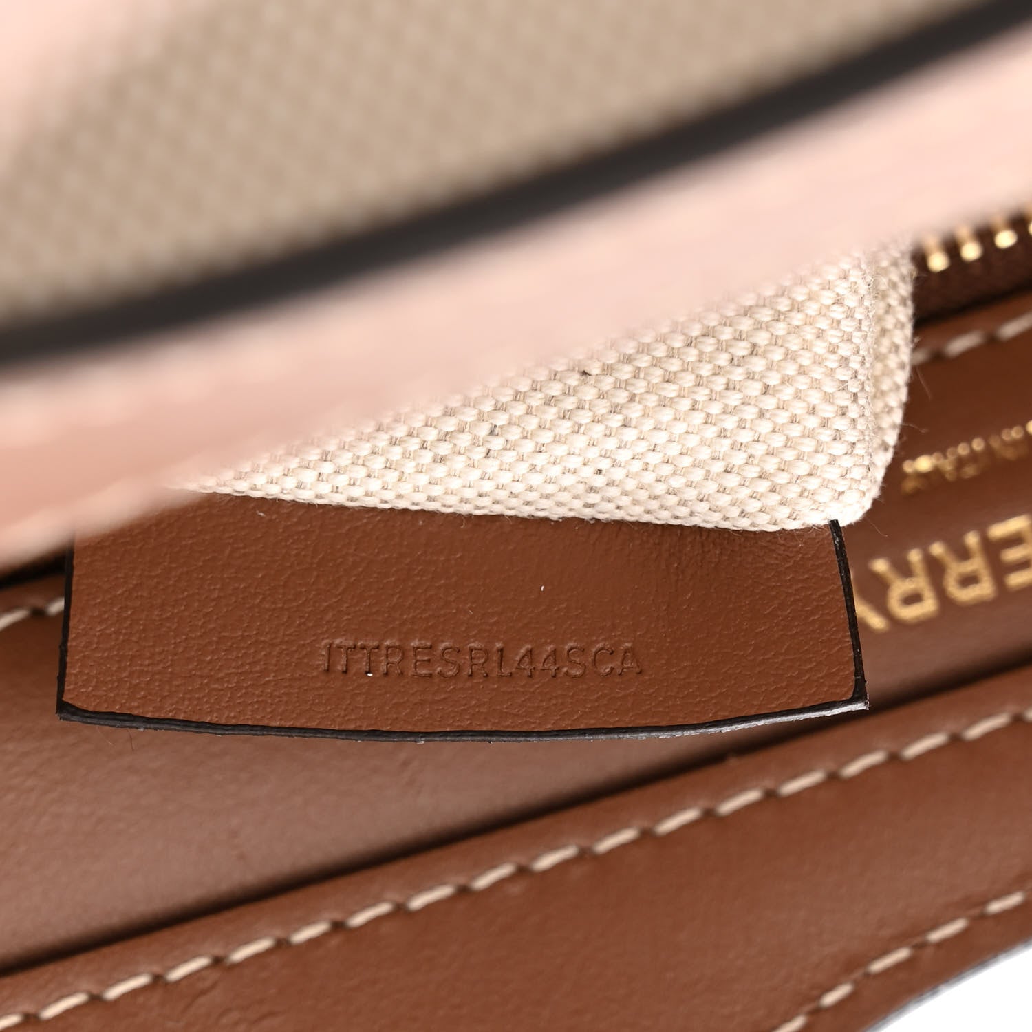 Burberry Canvas Smooth Calfskin Two Tone Mini Pocket Bag Natural Malt Brown 8 of 12