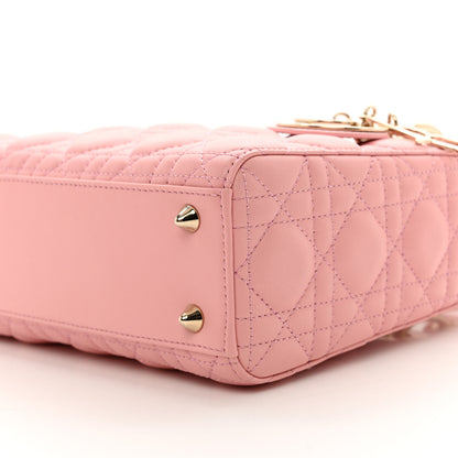 Christian Dior CHRISTIAN DIOR Lambskin Cannage Small My ABC Dior Lady Dior Pink 9 of 9