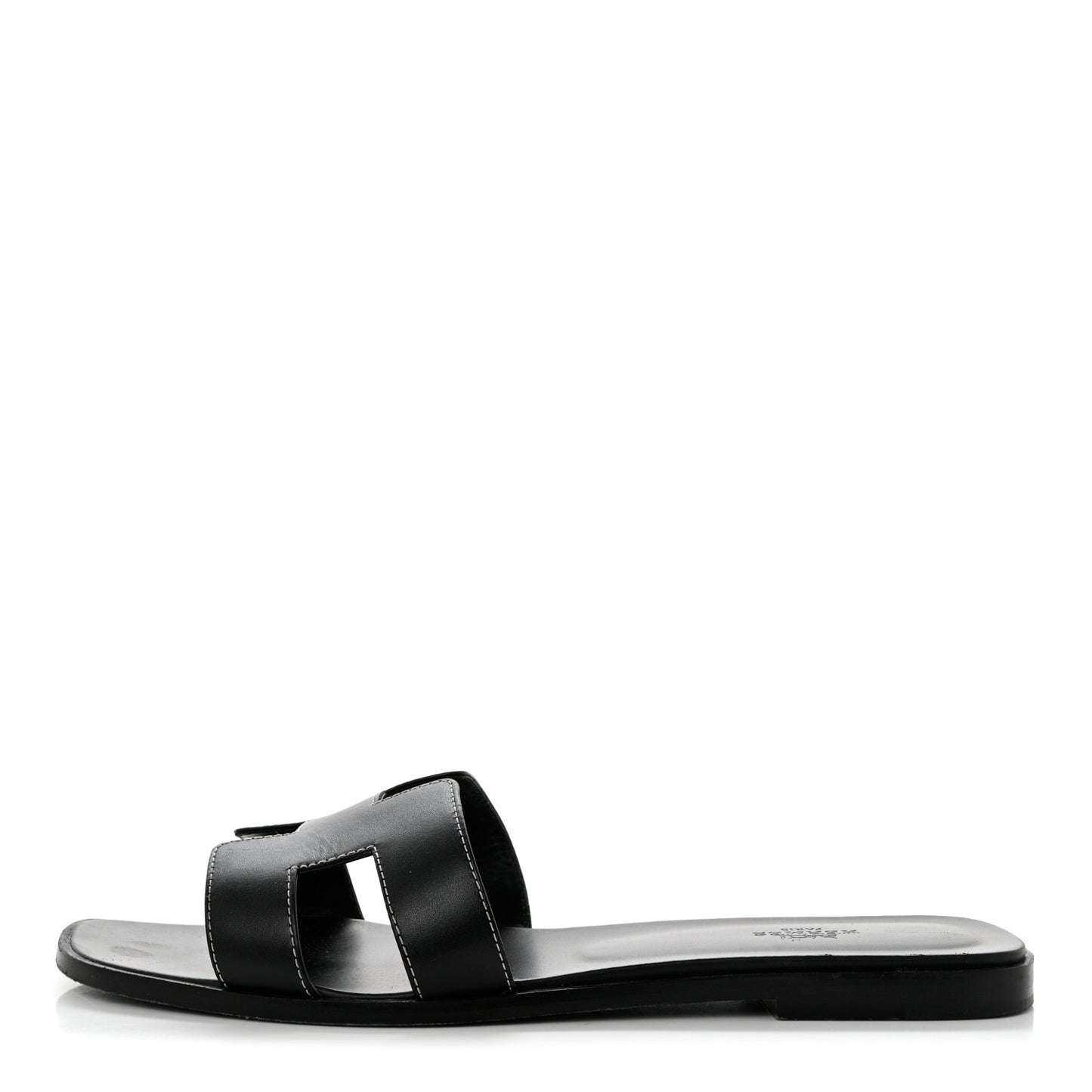 Box Calfskin Oran Sandals 41.5 Black