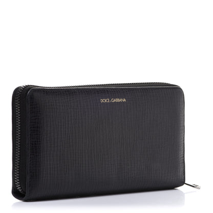 Dolce & Gabbana Dauphine Family Patch Zip Around Wallet Black 3 of 11