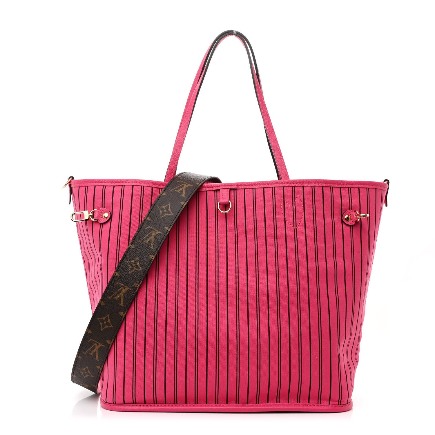 Louis Vuitton Monogram Inside Out Neverfull Bandouliere MM Rose Pondichery 3 of 16