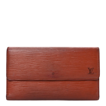 Louis Vuitton Epi Porte Tresor International Wallet Kenyan Fawn 1 of 8