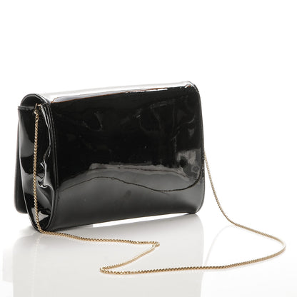 Versace Patent Palazzo Medusa Chain Evening Bag Black 3 of 6