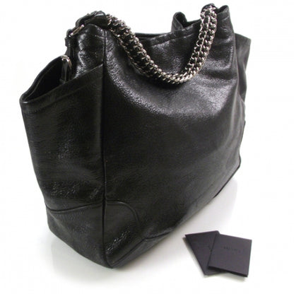 Prada Cervo Lux Chain Shoulder Bag Black 3 of 12