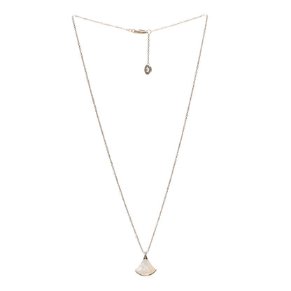 Bulgari 18K Rose Gold Diamond Mother of Pearl Small Divas' Dream Pendant Necklace 3 of 8