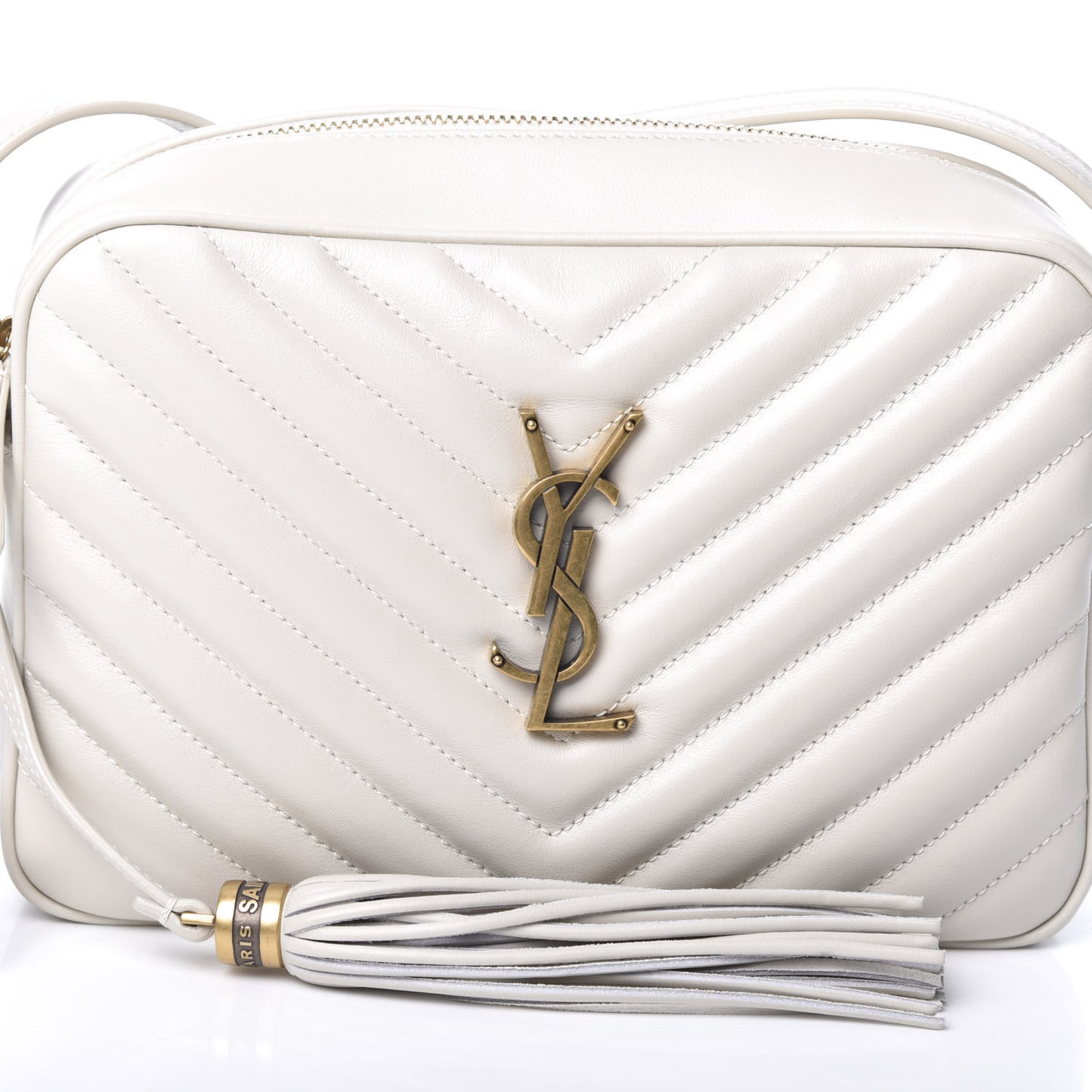 Calfskin Matelasse Monogram Lou Camera Bag Crema Soft