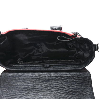 3.1 Phillip Lim Textured Calfskin Elaphe Snakeskin Mini Pashli Satchel Pink Black 4 of 12
