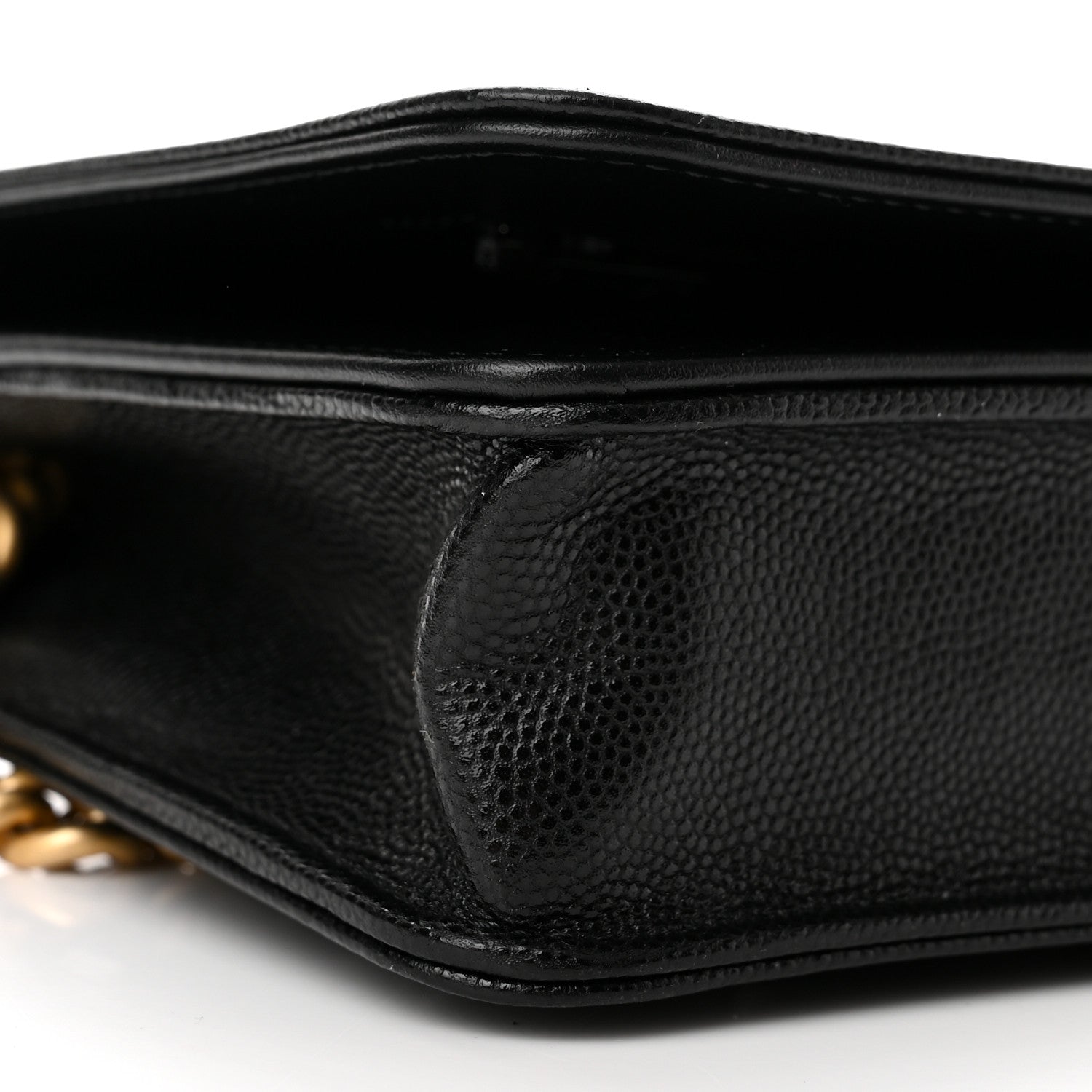 Chanel Caviar Quilted Boy Wallet On Chain WOC Black 10 of 11