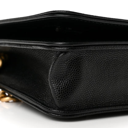 Chanel Caviar Quilted Boy Wallet On Chain WOC Black 10 of 11