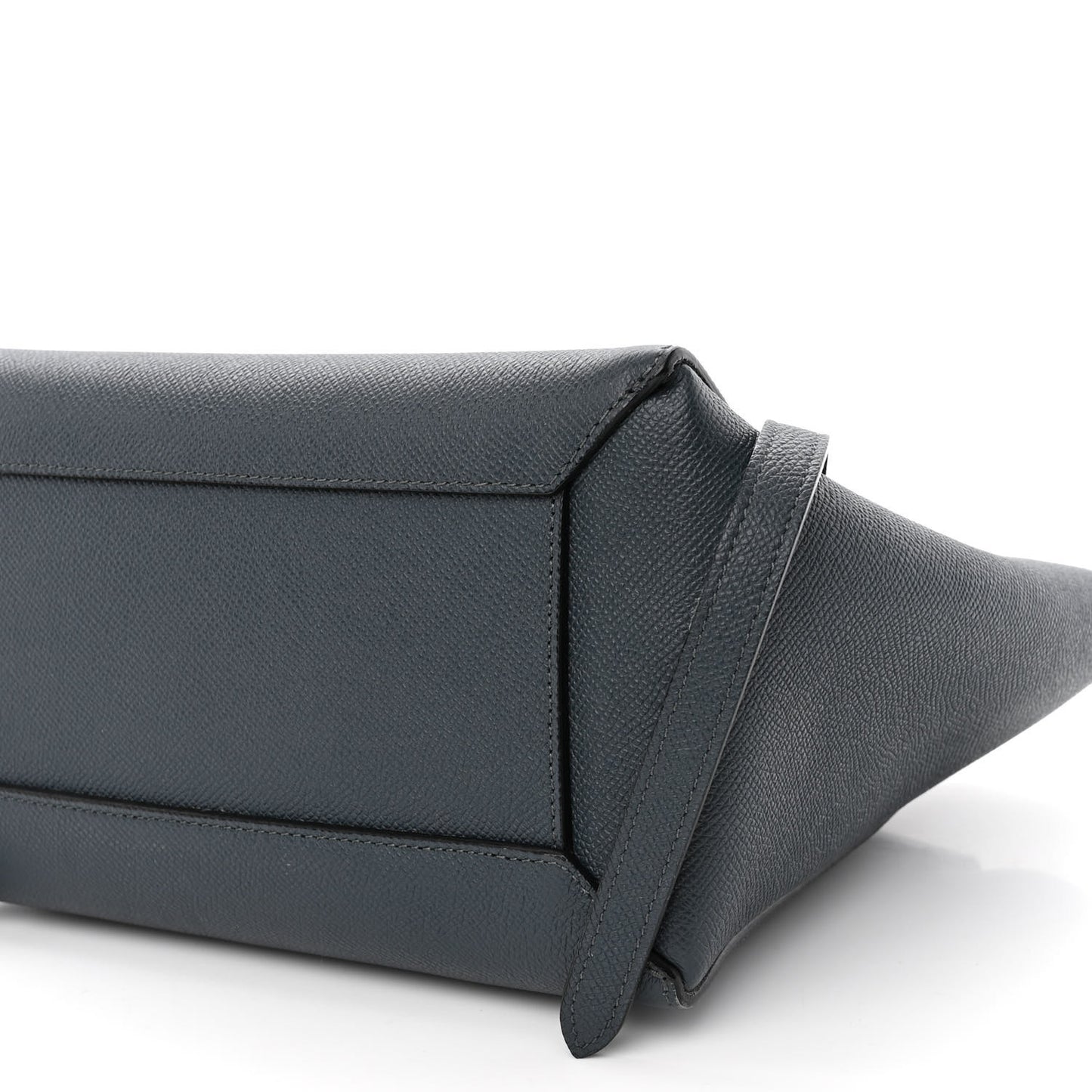 Baby Grained Calfskin Micro Belt Bag Steel Blue