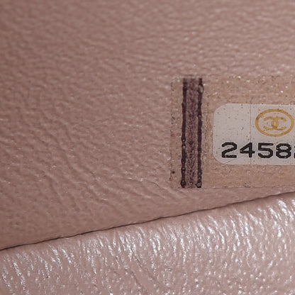Chanel Iridescent Caviar Chevron Quilted Mini Rectangular Flap Light Gold 7 of 10
