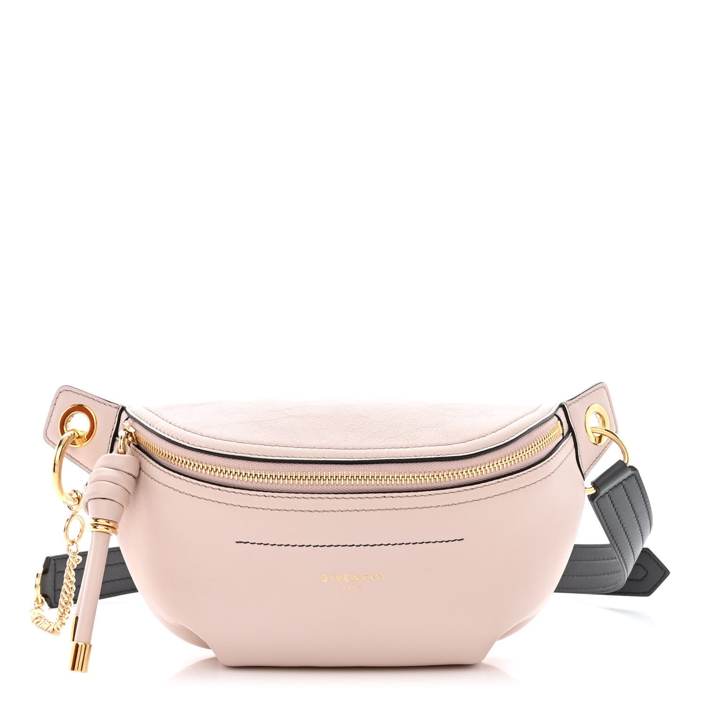 Calfskin Whip Belt Bag Pale Pink
