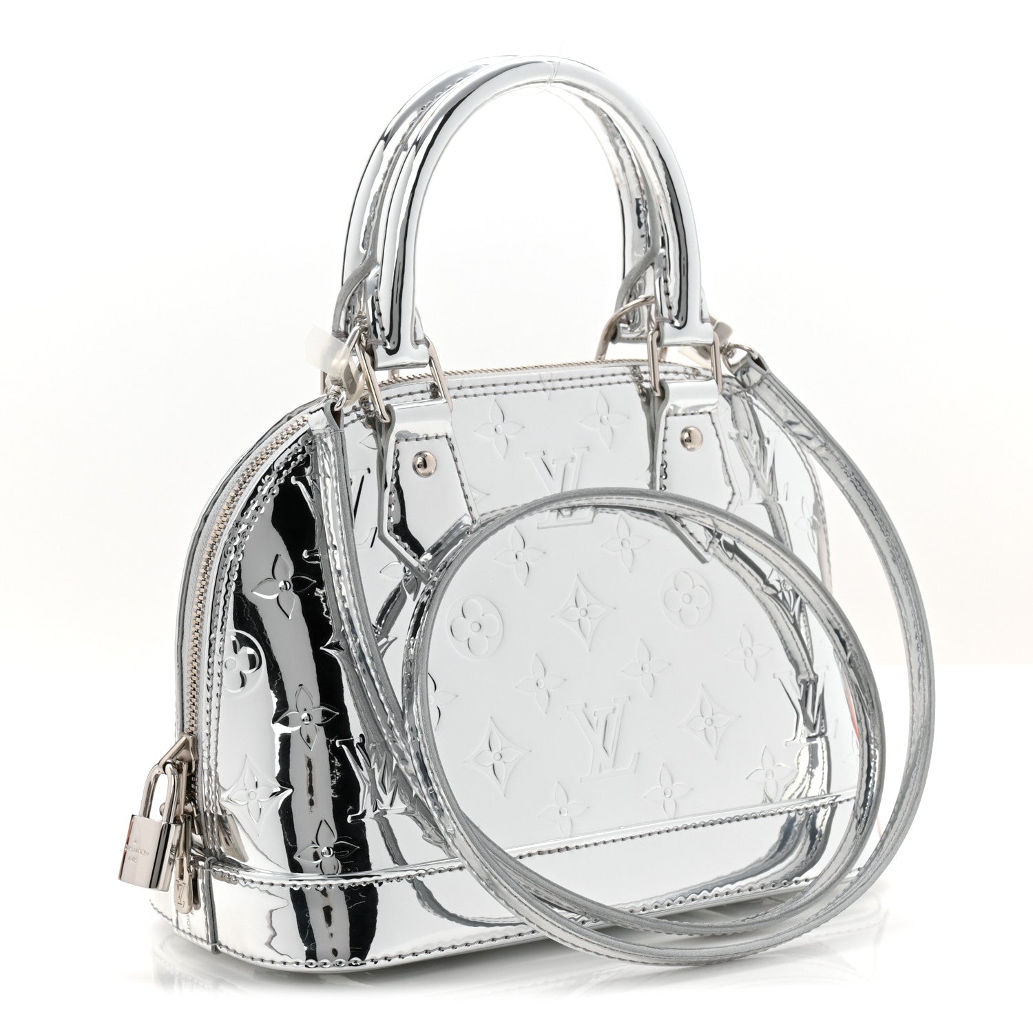 Louis Vuitton Monogram Miroir Alma BB Silver 5 of 17