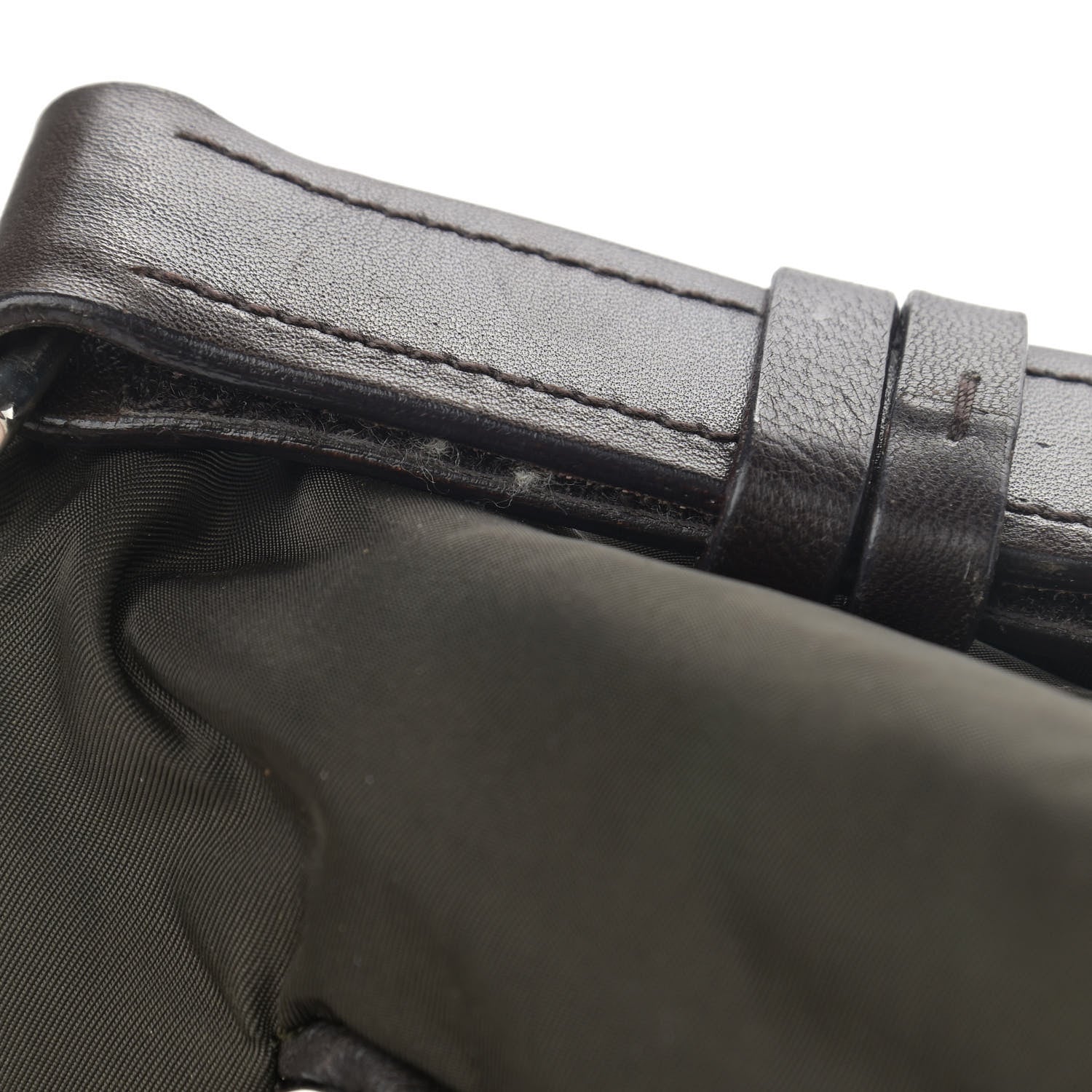 Prada Tessuto Nylon Messenger Bag Green 12 of 14