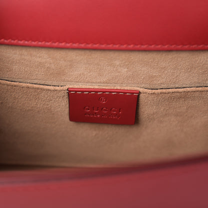 Gucci Calfskin Mini Sylvie Top Handle Bag Hibiscus Red 6 of 11
