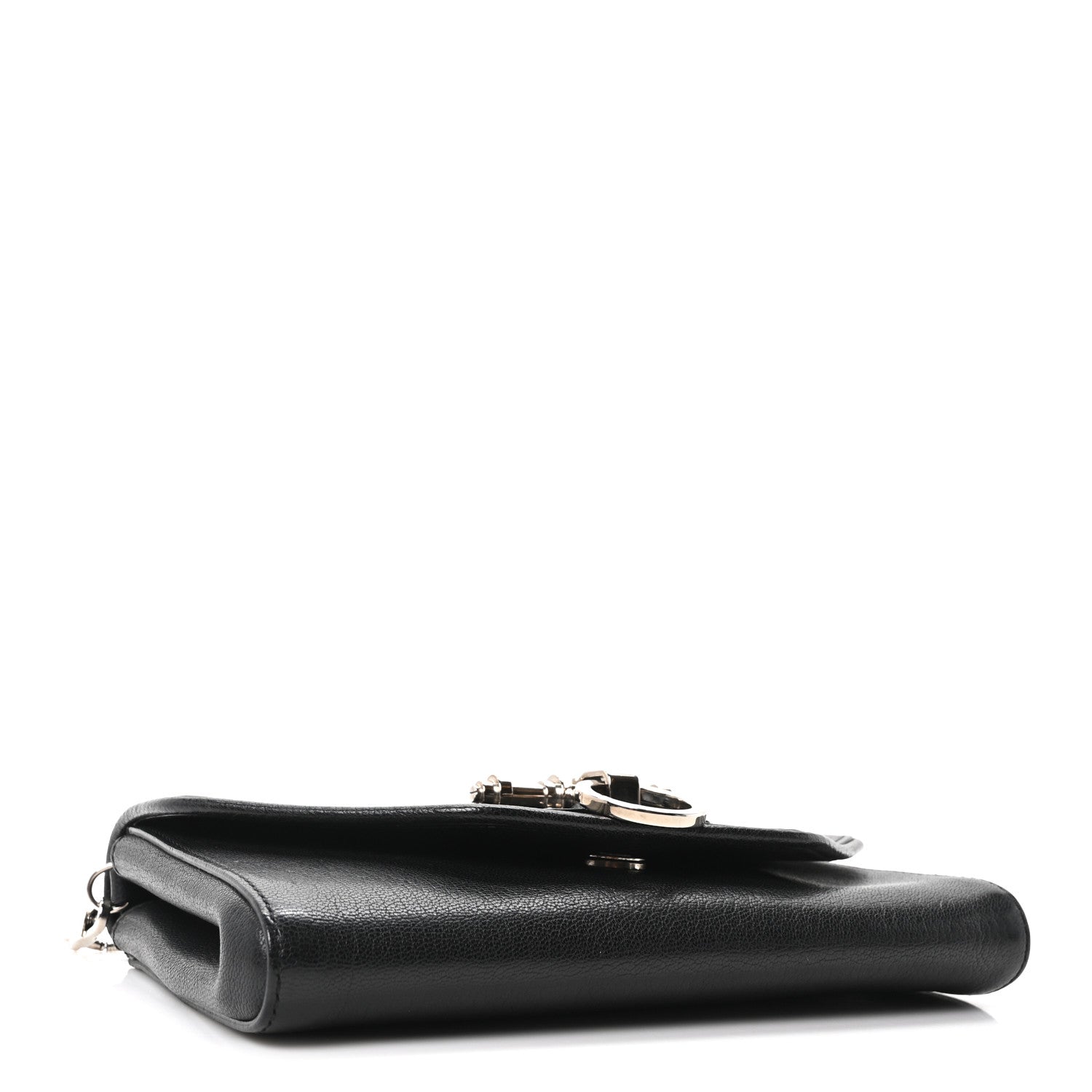 Givenchy Sugar Goatskin Obsedia Chain Shoulder Bag Black 4 of 10