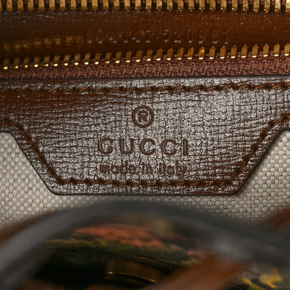 Gucci GG Supreme Monogram Azalea Calfskin Dusty Carnation Retro Interlocking G Buckle Backpack Beige Ebony Multicolor Brown Sugar 6 of 8