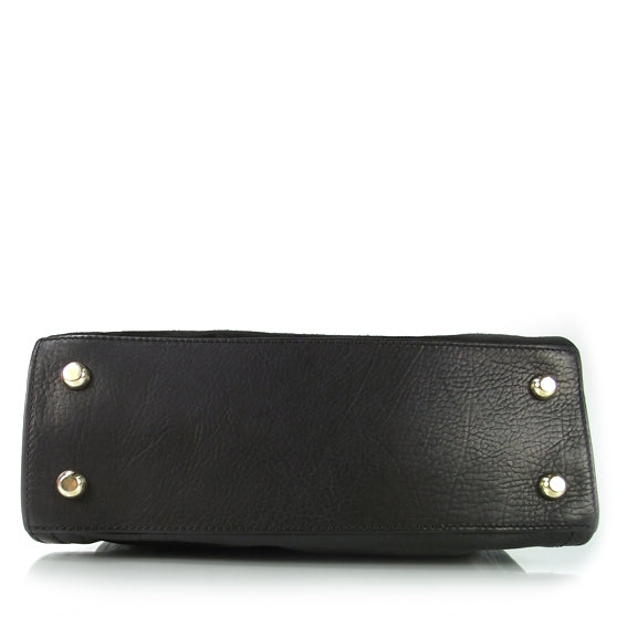 Marc Jacobs Soft Calf Suede Top Handle Satchel Black 4 of 8