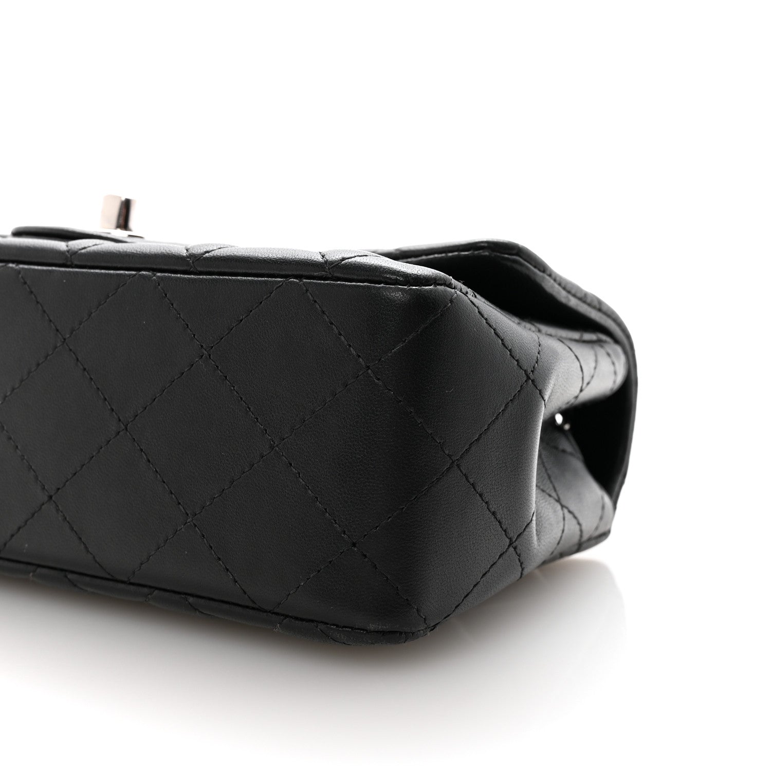 Chanel Lambskin Quilted Mini Rectangular Flap Black 10 of 10