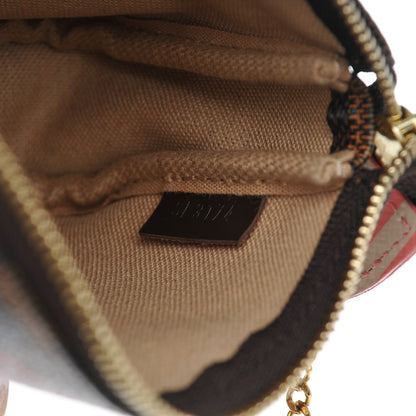 Louis Vuitton Damier Ebene 2014 Christmas Animation Mini Pochette Accessories 6 of 7
