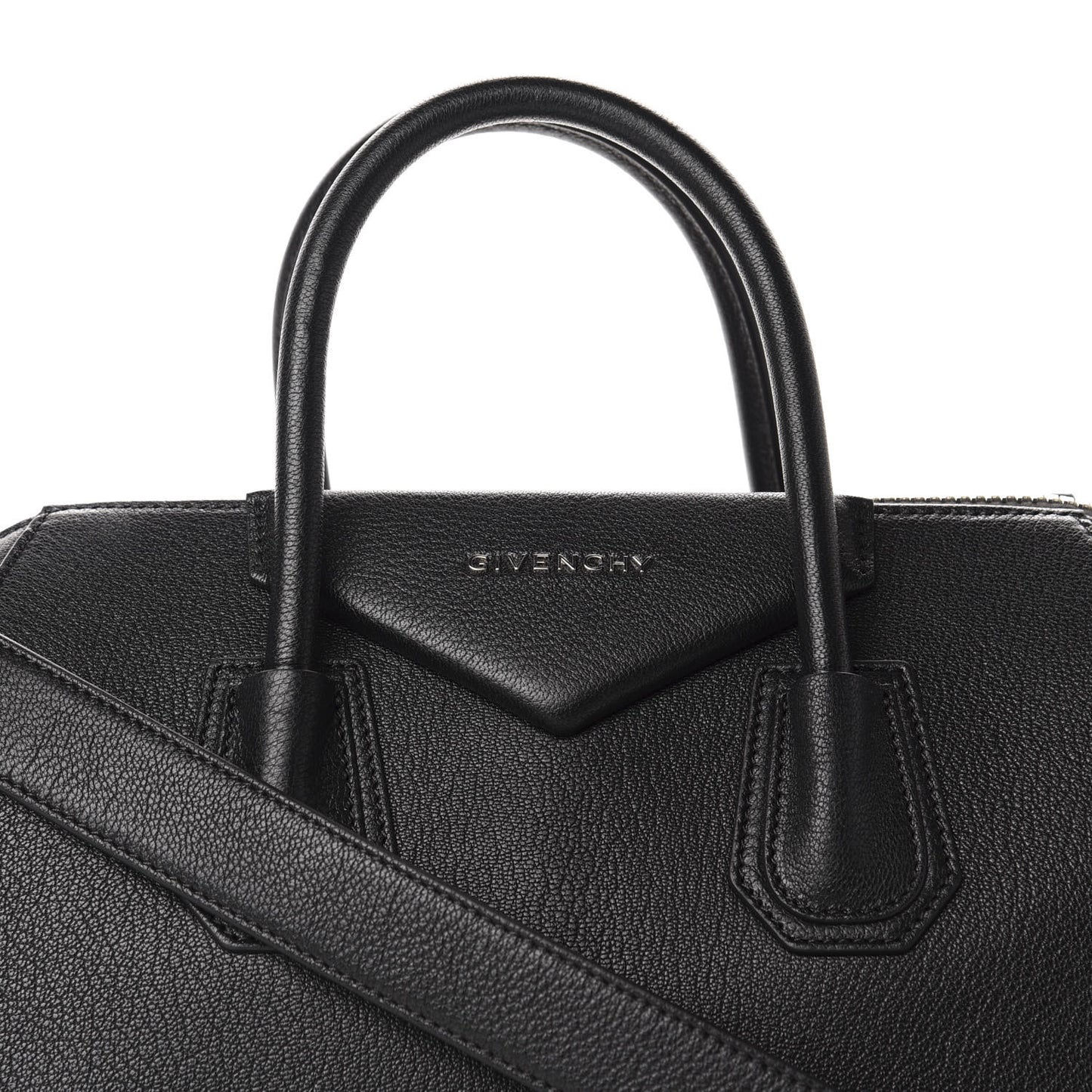 Sugar Goatskin Medium Antigona Black