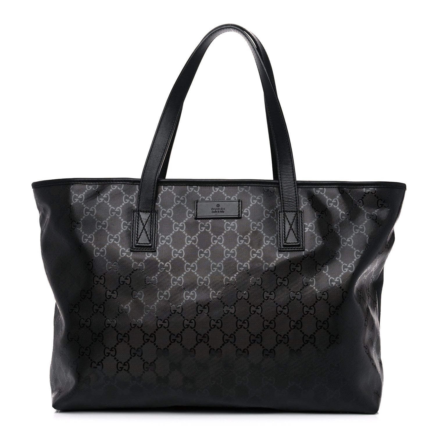 Gucci Imprime Monogram Medium Zippered Shopping Tote Black 1 of 12