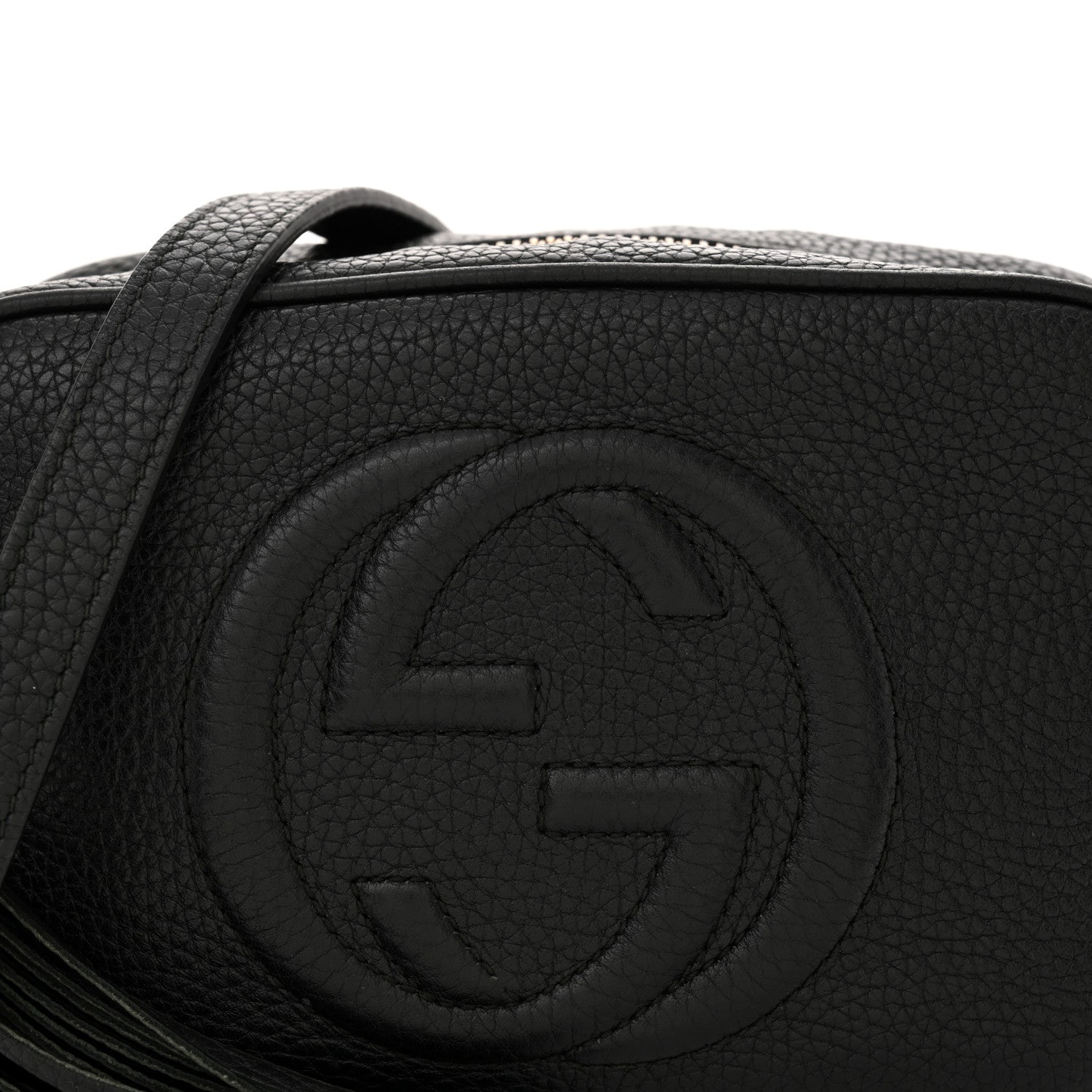 Gucci Pebbled Calfskin Mini Soho Disco Bag Black 8 of 11