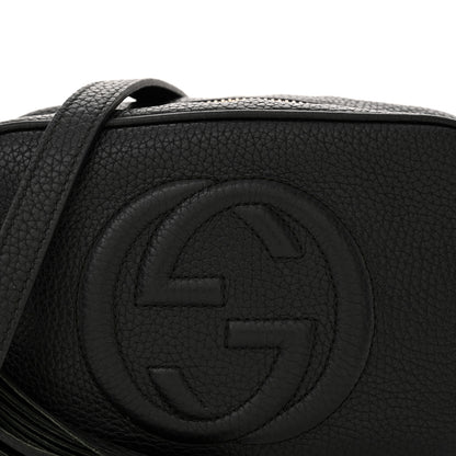 Gucci Pebbled Calfskin Mini Soho Disco Bag Black 8 of 11