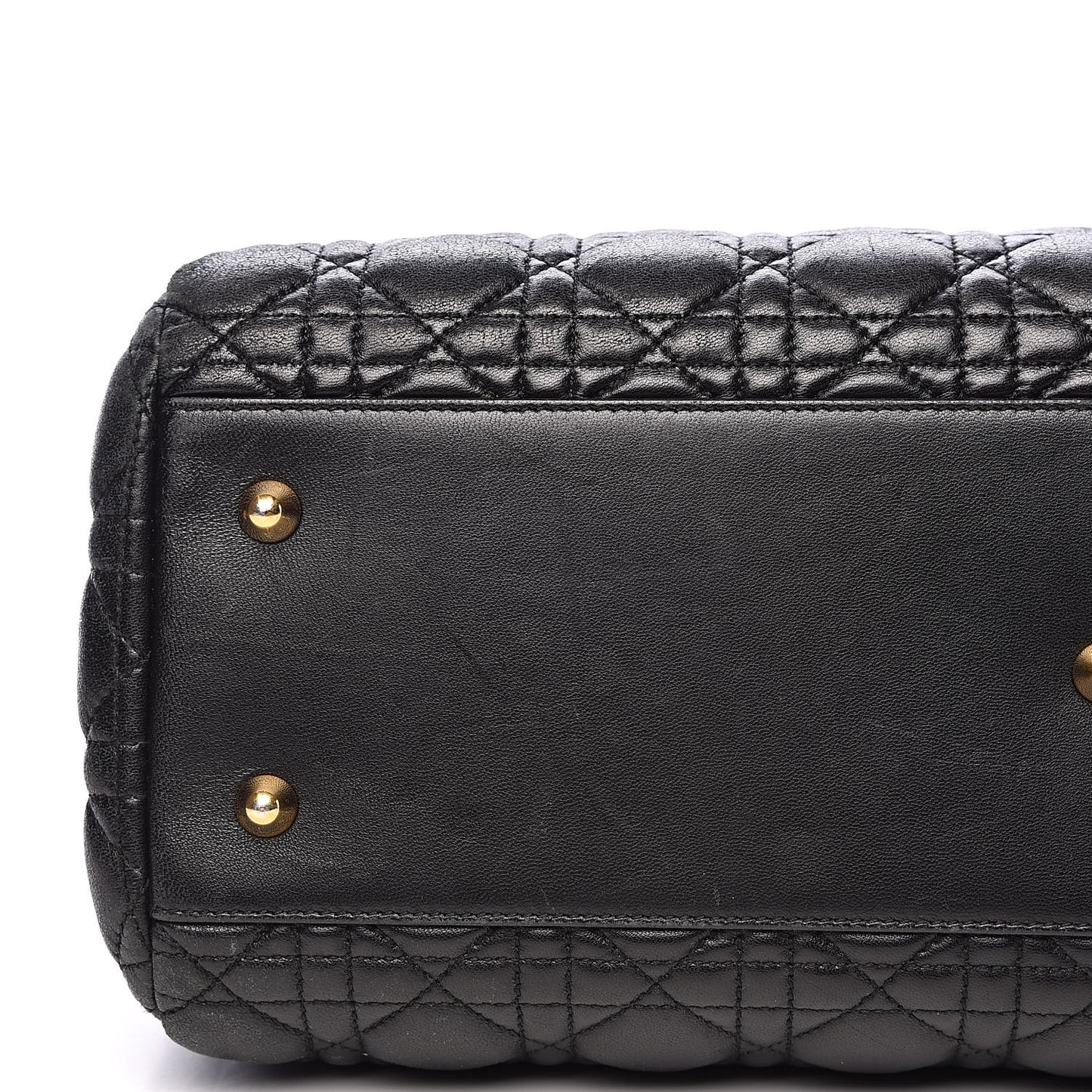 Lambskin Cannage Large Dior Soft Shopping Tote Black