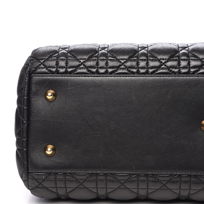 Christian Dior Lambskin Cannage Large Dior Soft Shopping Tote Black 12 of 15