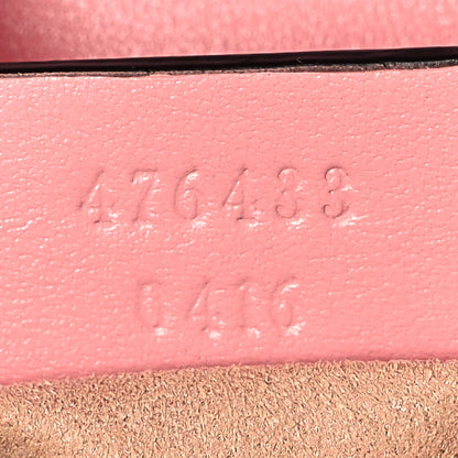 Gucci Calfskin Matelasse Super Mini GG Marmont Shoulder Bag Wild Rose 7 of 11