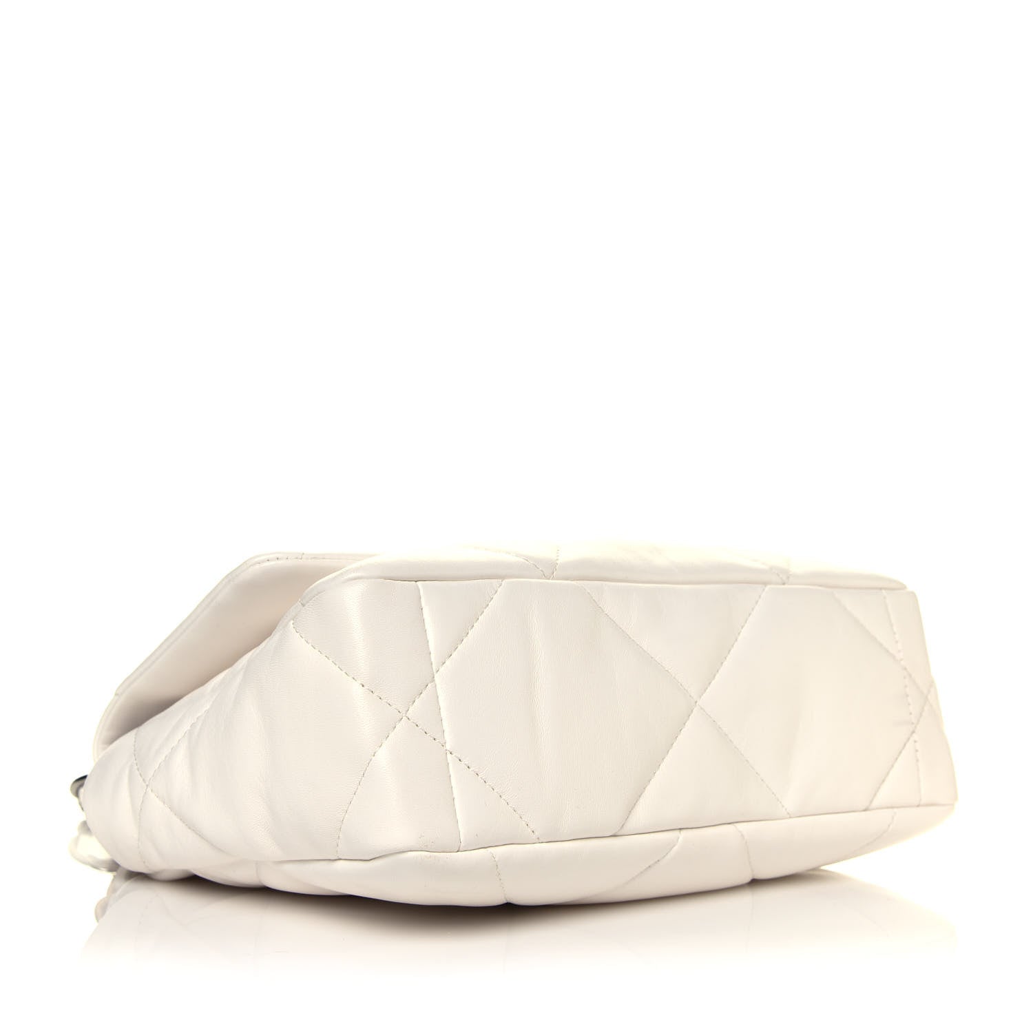 Chanel Lambskin Quilted Medium Chanel 19 Flap White 3 of 5