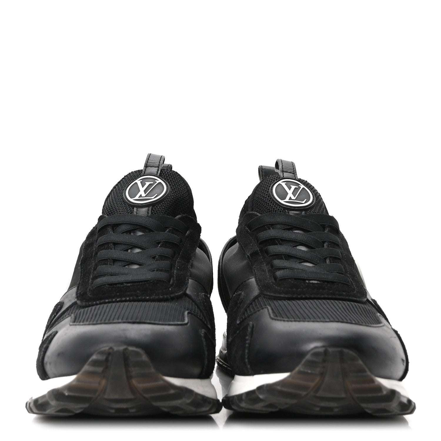 Louis Vuitton Calfskin Run Away Sneakers 38.5 Black 3 of 9