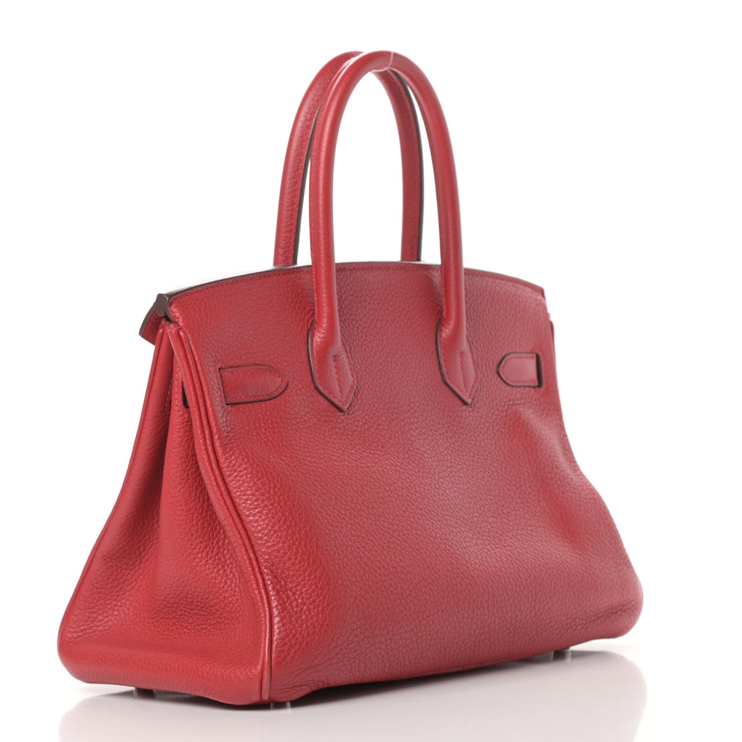 Taurillon Clemence Birkin 30 Rouge Casaque